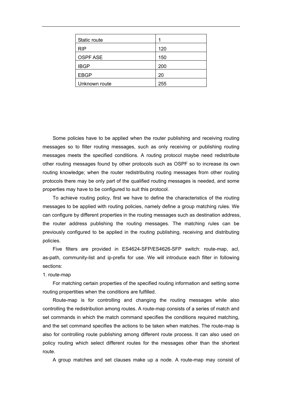 2 ip routing policy, 1 introduction to routing policy, Outing | Olicy | Accton Technology ES4626 User Manual | Page 361 / 853