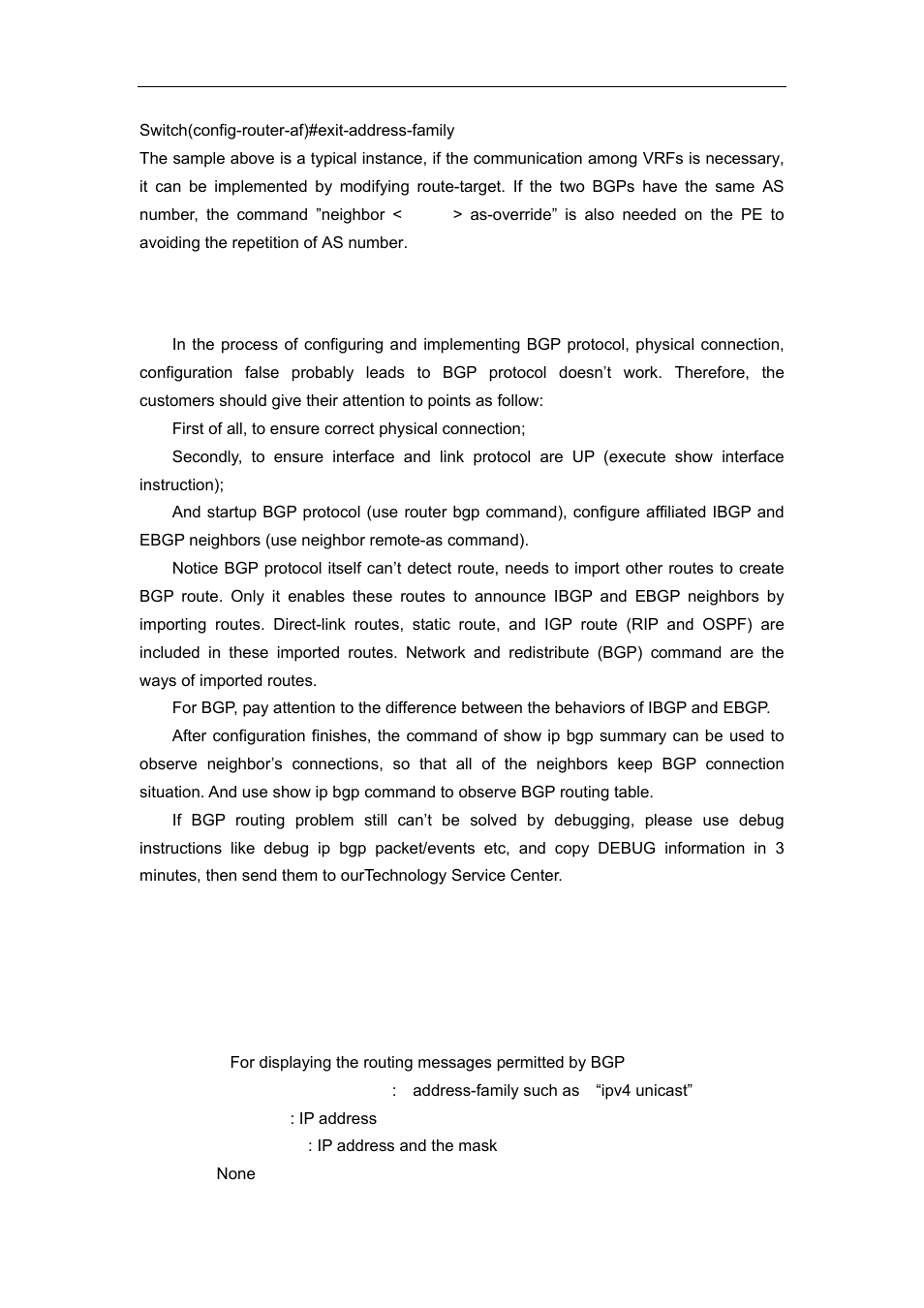 5 bgp troubleshooting, 1 commands for monitor and debug, 1 show ip bgp | Accton Technology ES4626 User Manual | Page 581 / 853