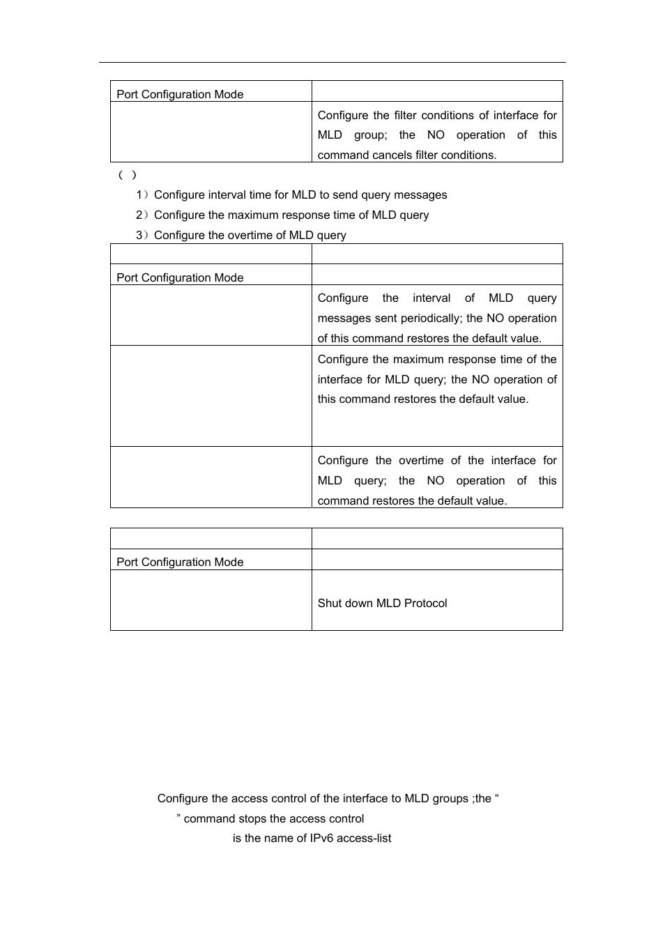 3 commands for mld, 1 ipv6 mld access-group | Accton Technology ES4626 User Manual | Page 718 / 853