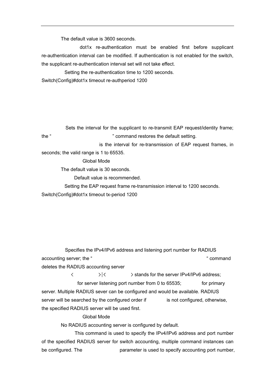 15 dot1x timeout tx-period, 16 radius-server accounting host | Accton Technology ES4626 User Manual | Page 793 / 853