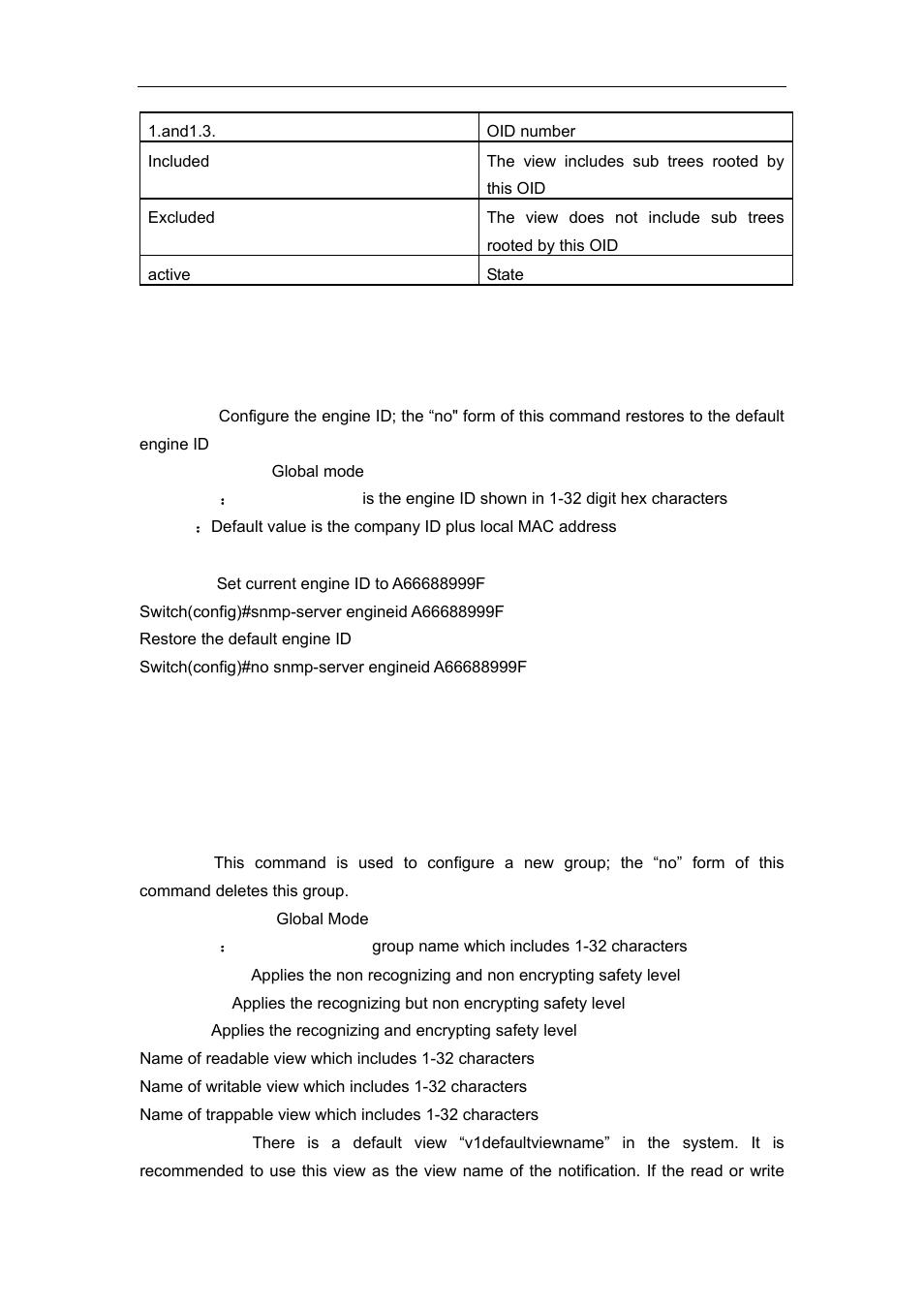 15 snmp-server engineid, 16 snmp-server group | Accton Technology ES4626 User Manual | Page 81 / 853