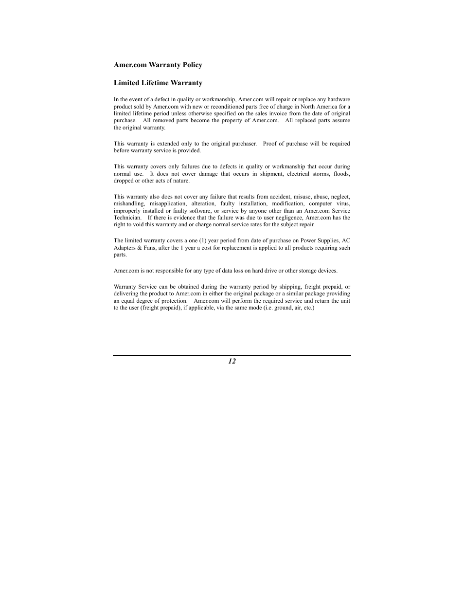 Amer Networks SR24 User Manual | Page 16 / 17