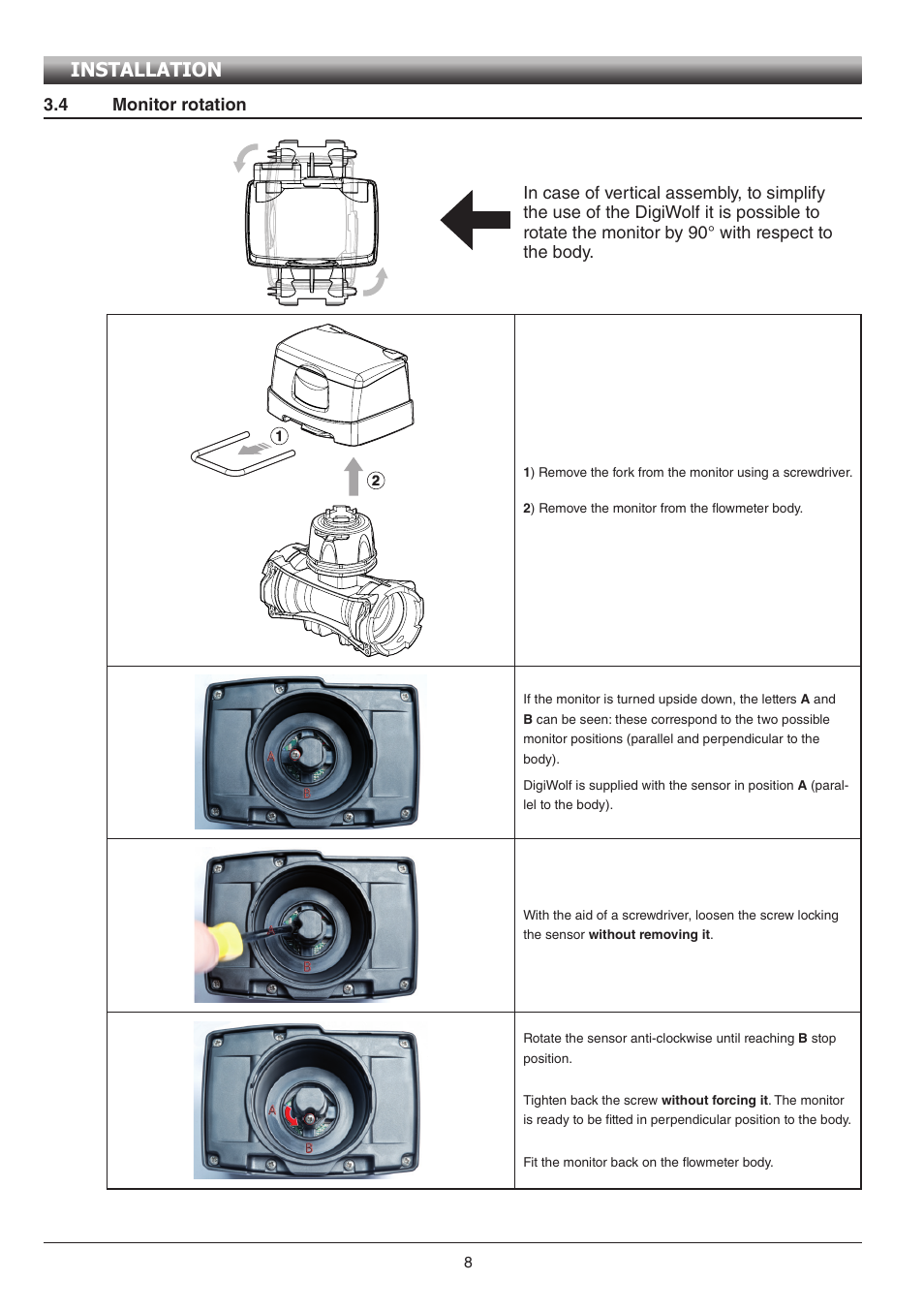 Installation | ARAG Digiwolf Tank filling system User Manual | Page 8 / 28