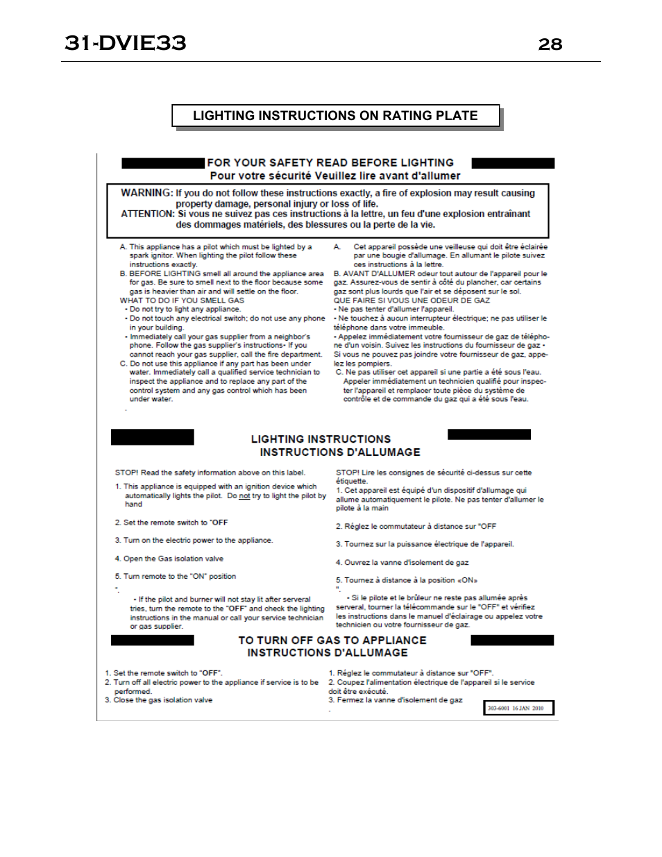 Dvie33 | Archgard 31-DVIE33N User Manual | Page 28 / 48