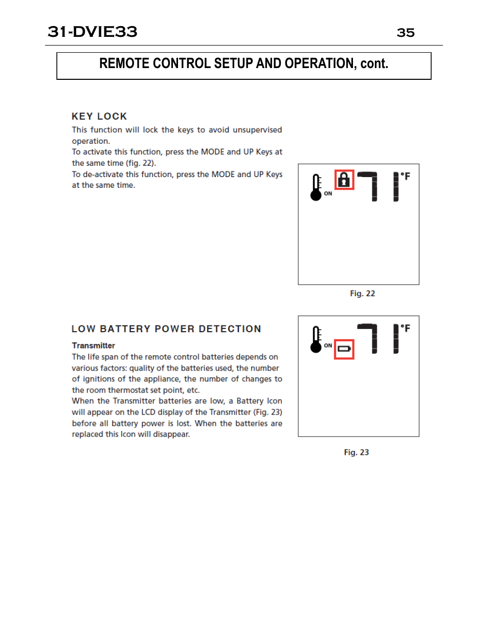 Archgard 31-DVIE33N User Manual | Page 35 / 48