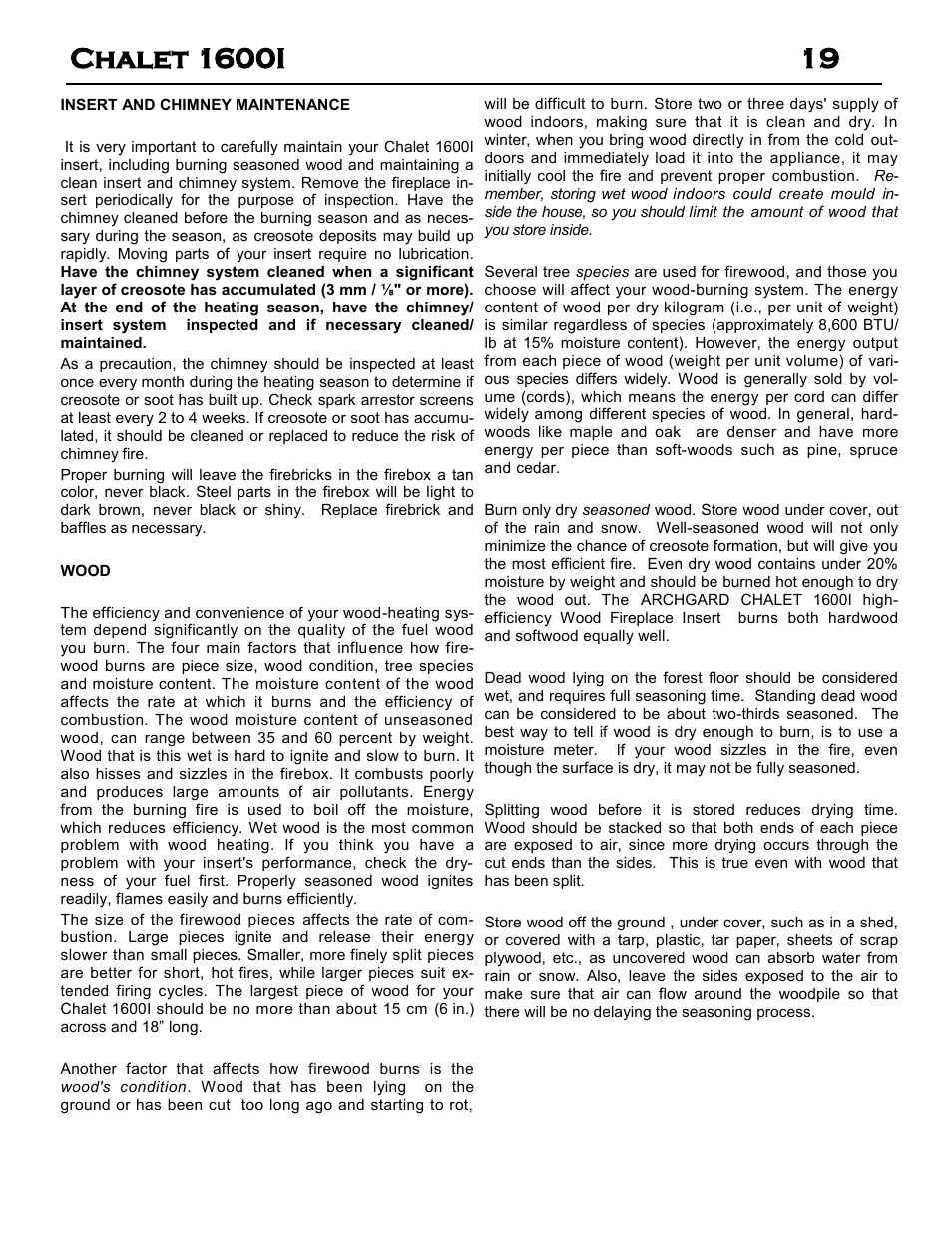 Archgard 60-1600I User Manual | Page 19 / 28