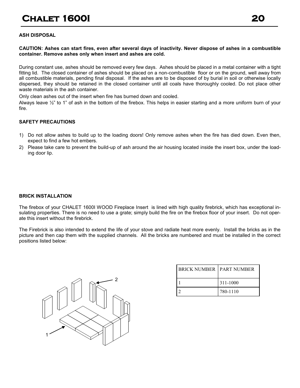 Archgard 60-1600I User Manual | Page 20 / 28