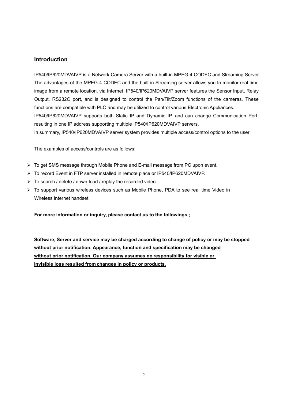 Introduction | ARM Electronics IP540_620MDVANVP User Manual | Page 2 / 67