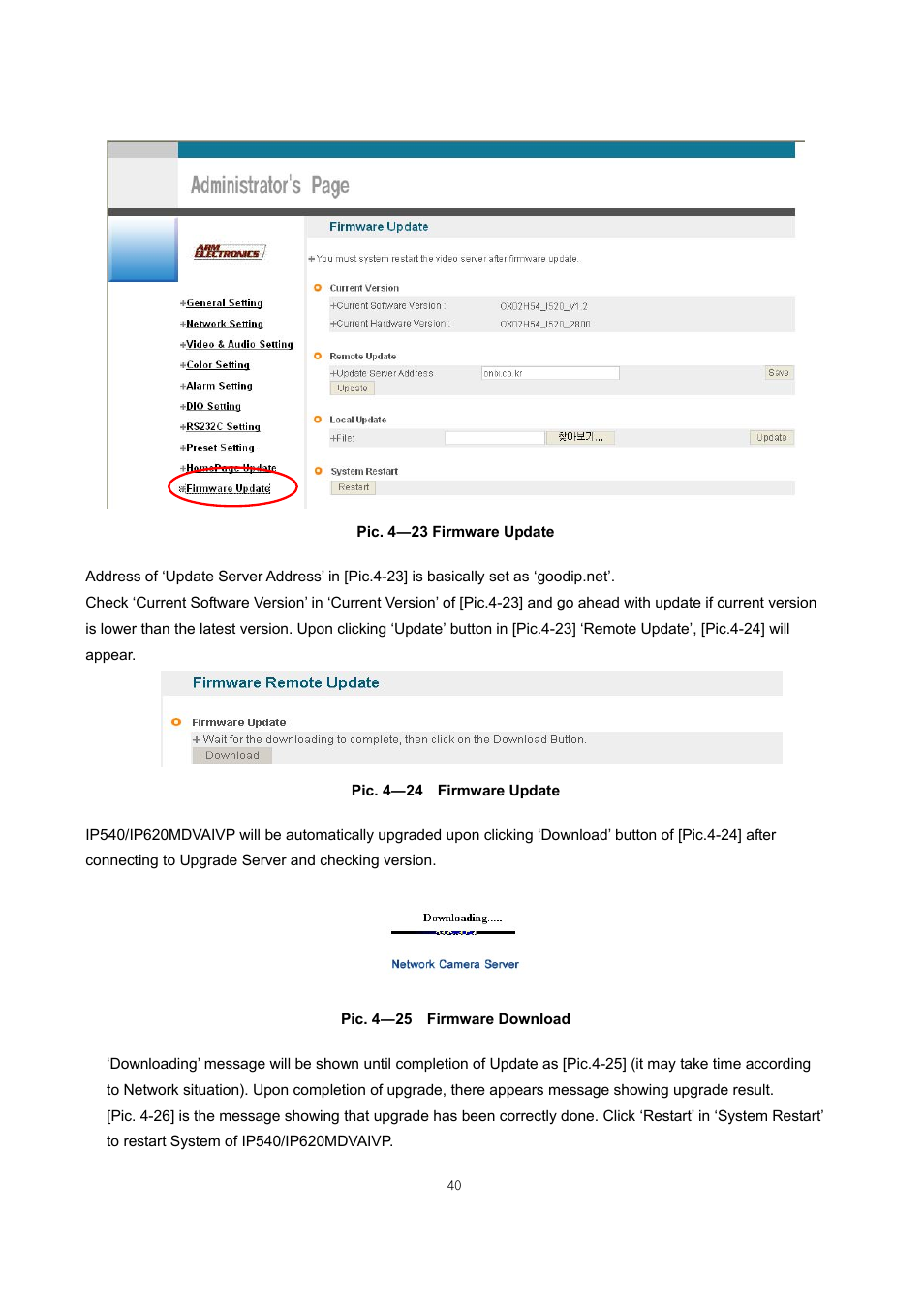 ARM Electronics IP540_620MDVANVP User Manual | Page 40 / 67