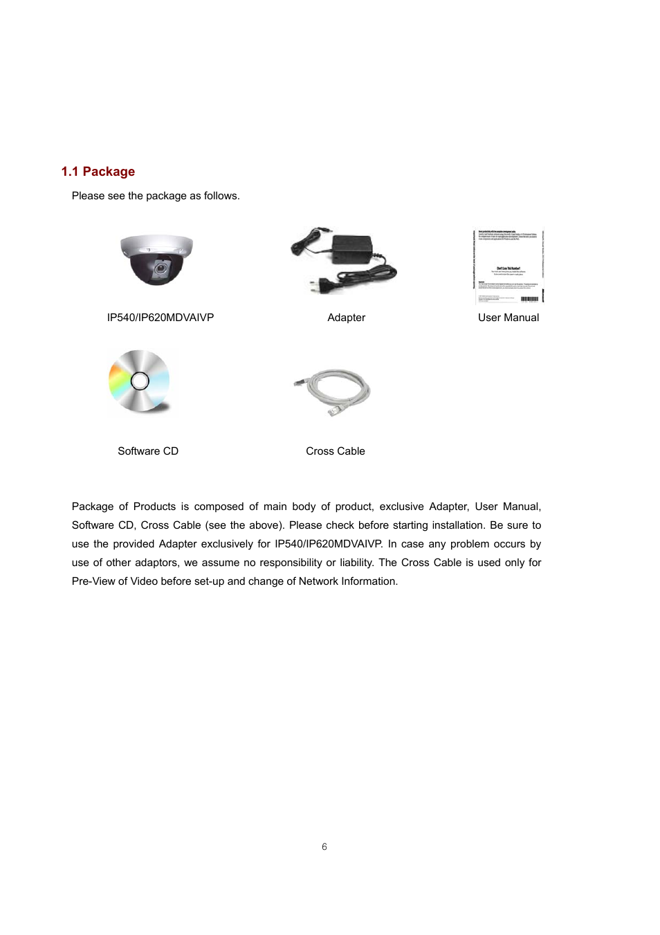 Feature | ARM Electronics IP540_620MDVANVP User Manual | Page 6 / 67