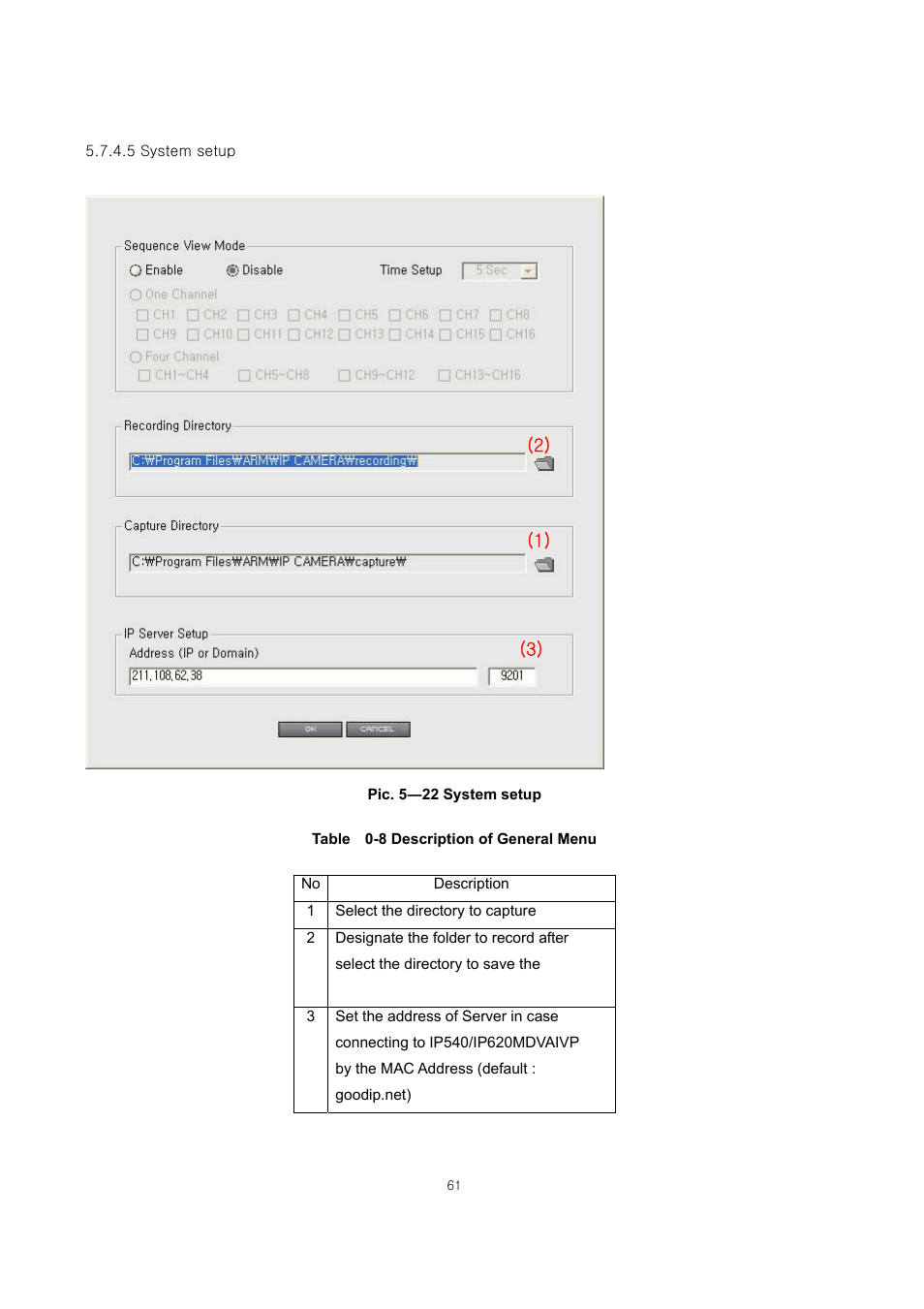 ARM Electronics IP540_620MDVANVP User Manual | Page 61 / 67