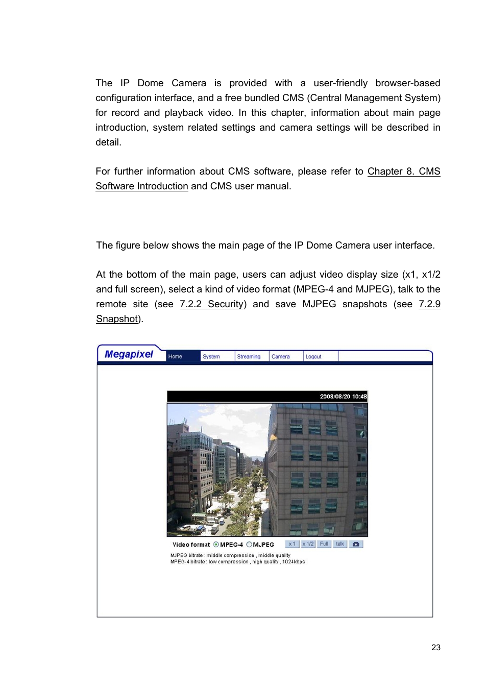 Configuration & operation, 1 browser-based viewer introduction | ARM Electronics MP13DVPDN User Manual | Page 24 / 77