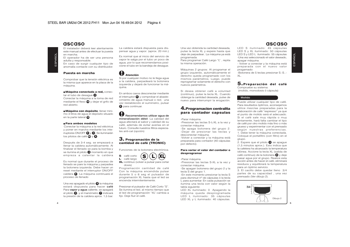 Ascaso | Ascaso Steel BAR User Manual | Page 4 / 12