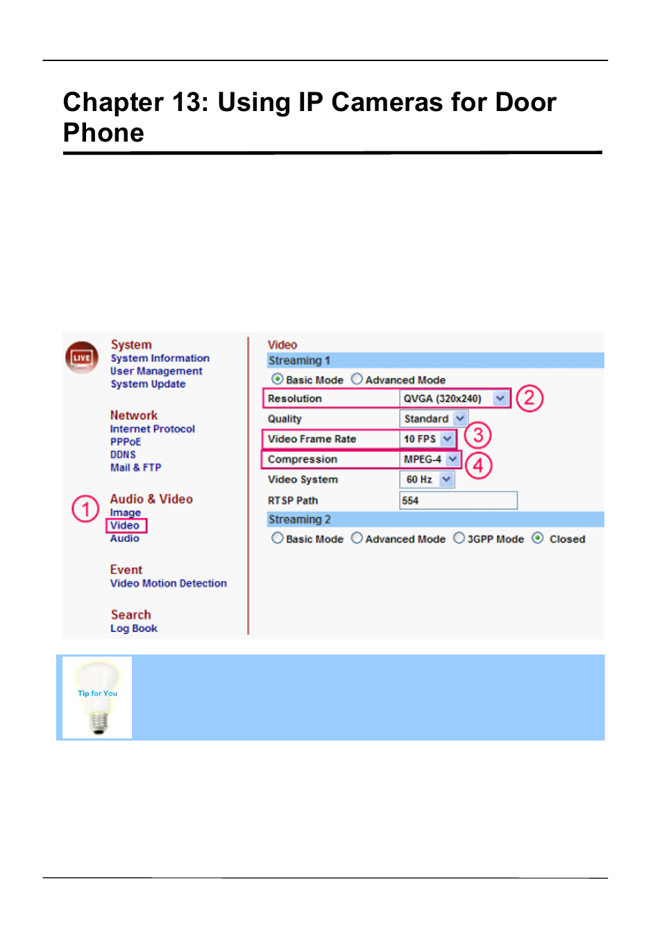 Chapter 13: using ip cameras for door phone | ATL Telecom IP-3072 PoE Smart Office IP Telephone User Manual | Page 69 / 84