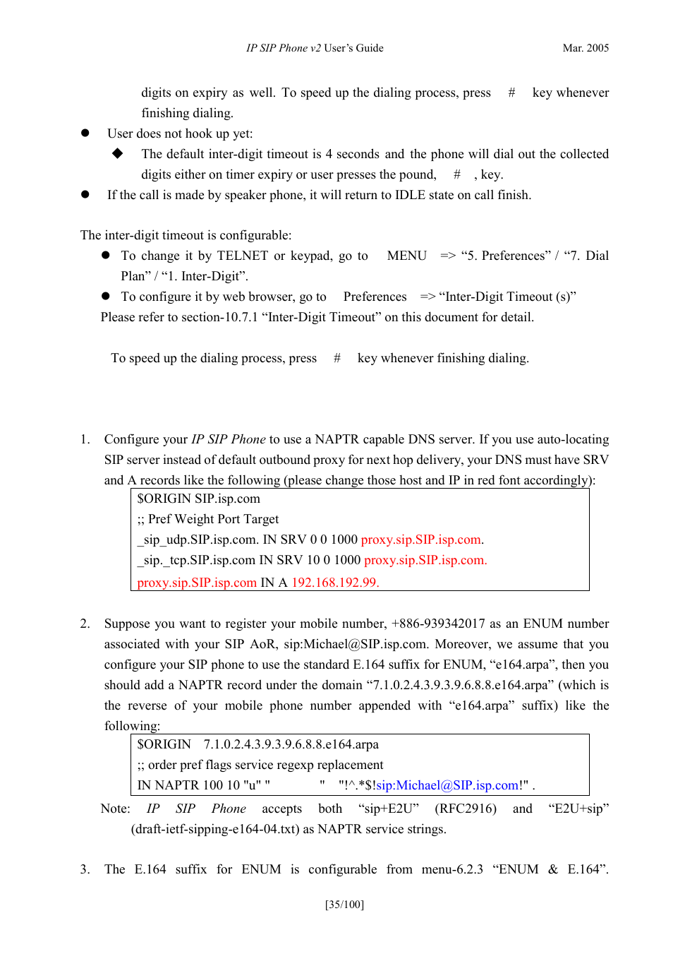 Enum sample, Enum, Ample | ATL Telecom IP300S User Manual | Page 35 / 100