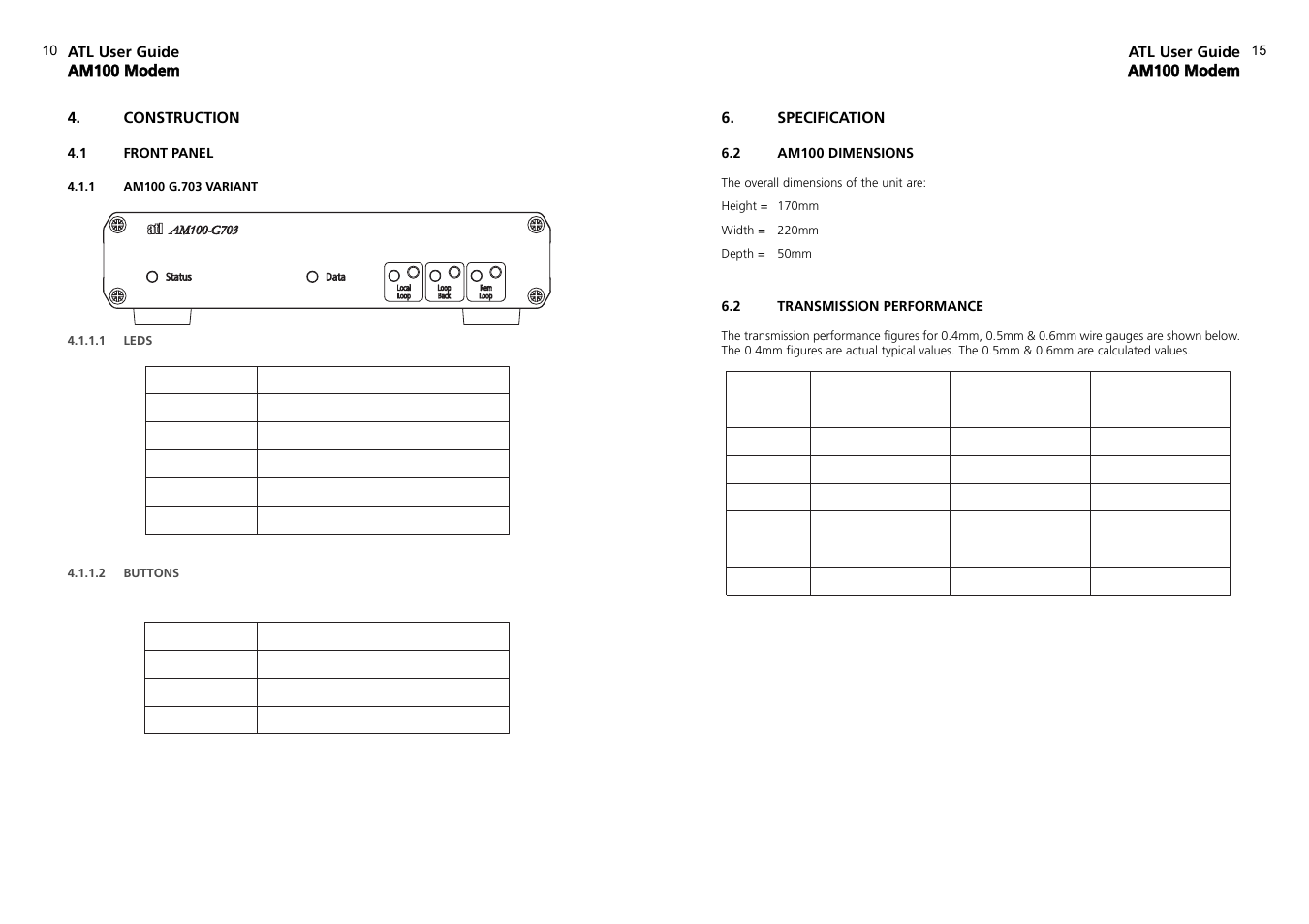 ATL Telecom AM100 User Manual | Page 10 / 12