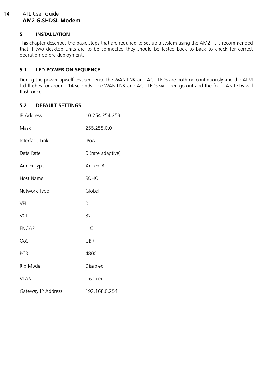 ATL Telecom AM2 User Manual | Page 14 / 110