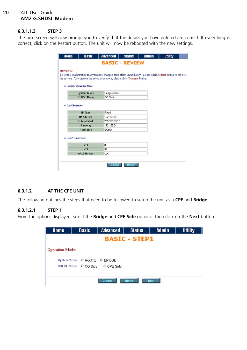 ATL Telecom AM2 User Manual | Page 20 / 110