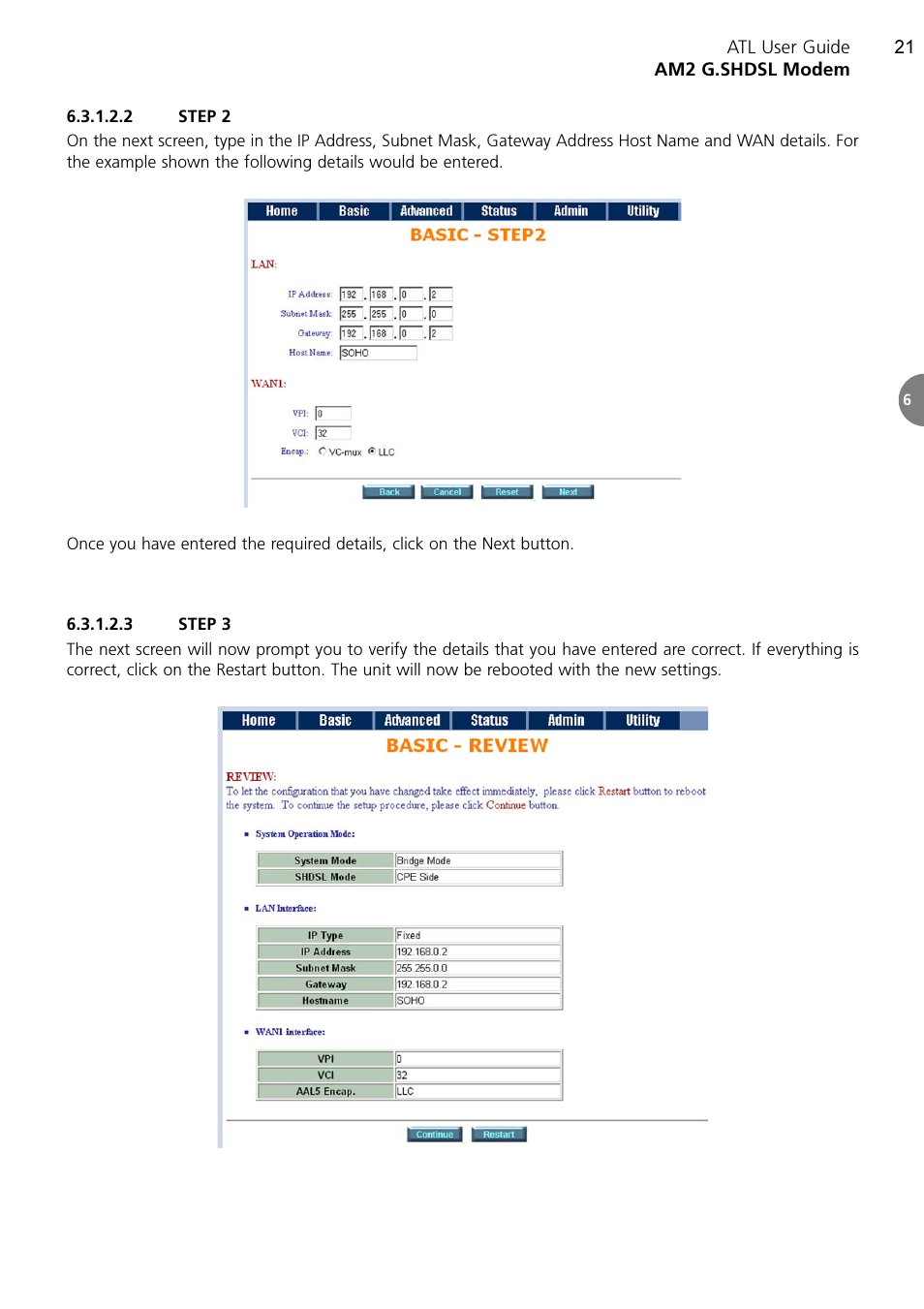 ATL Telecom AM2 User Manual | Page 21 / 110