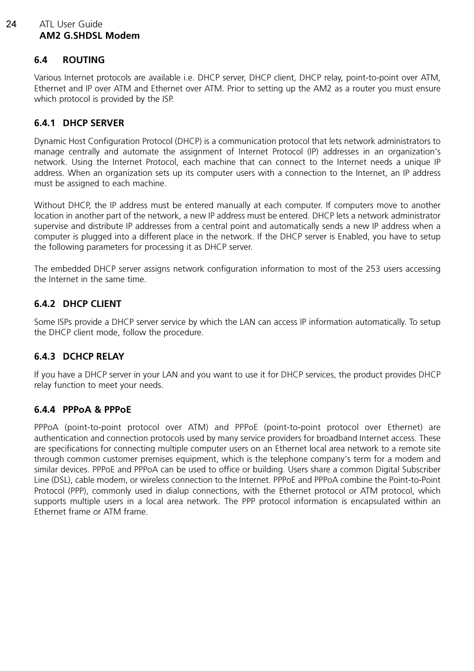 ATL Telecom AM2 User Manual | Page 24 / 110