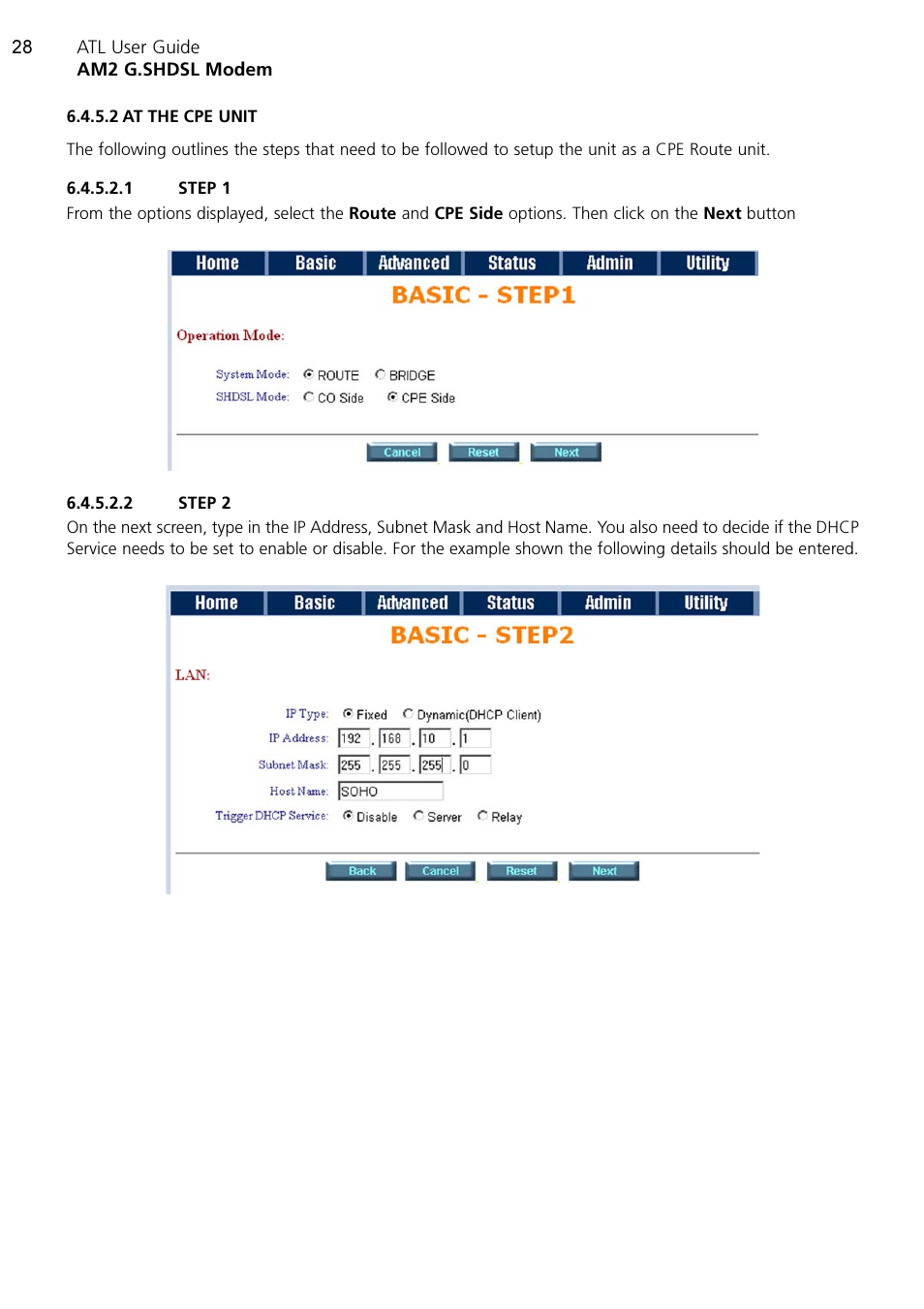 ATL Telecom AM2 User Manual | Page 28 / 110