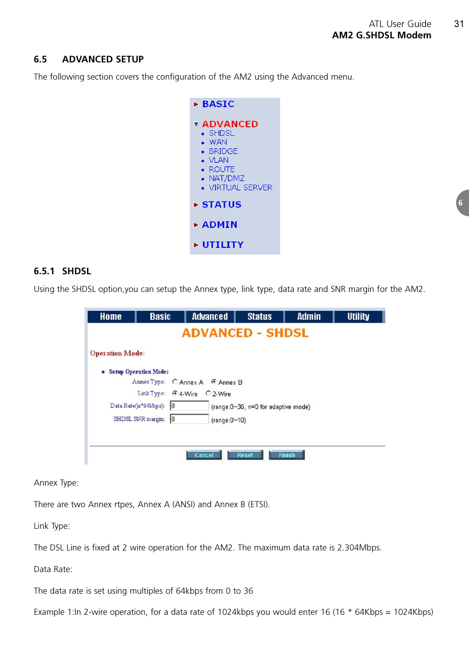 ATL Telecom AM2 User Manual | Page 31 / 110