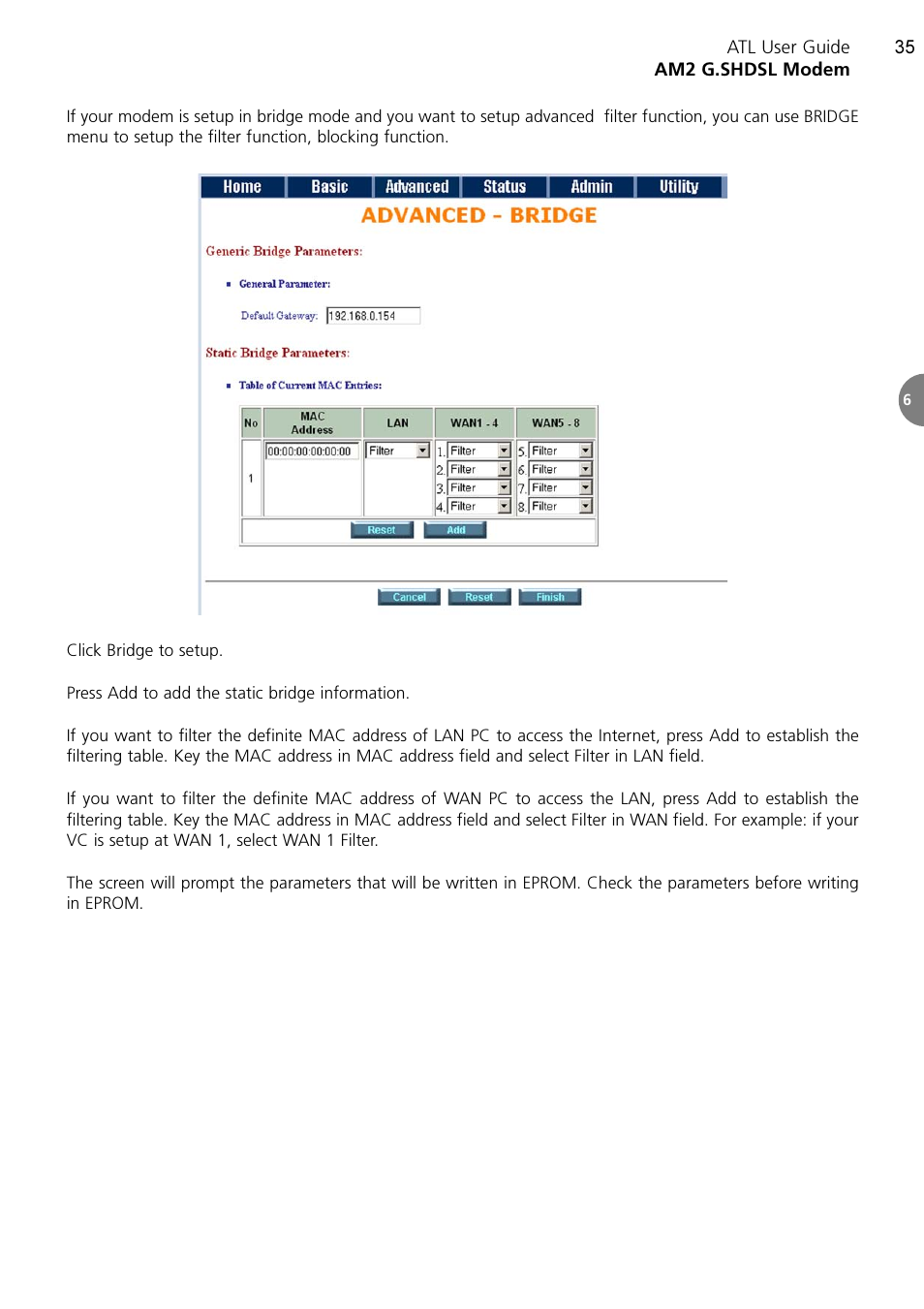 ATL Telecom AM2 User Manual | Page 35 / 110