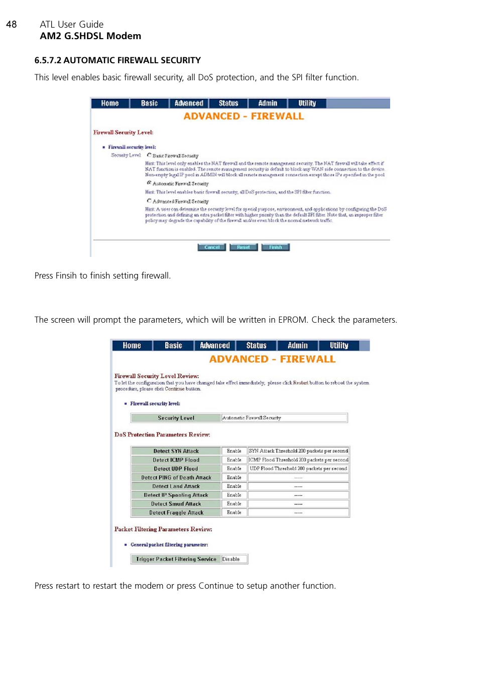 ATL Telecom AM2 User Manual | Page 48 / 110