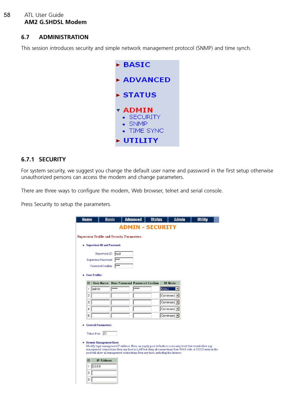 ATL Telecom AM2 User Manual | Page 58 / 110