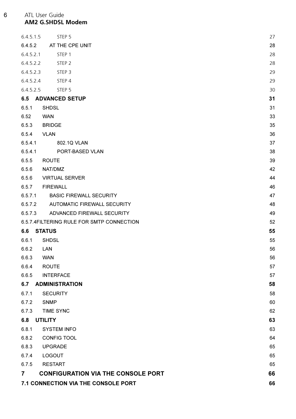 ATL Telecom AM2 User Manual | Page 6 / 110