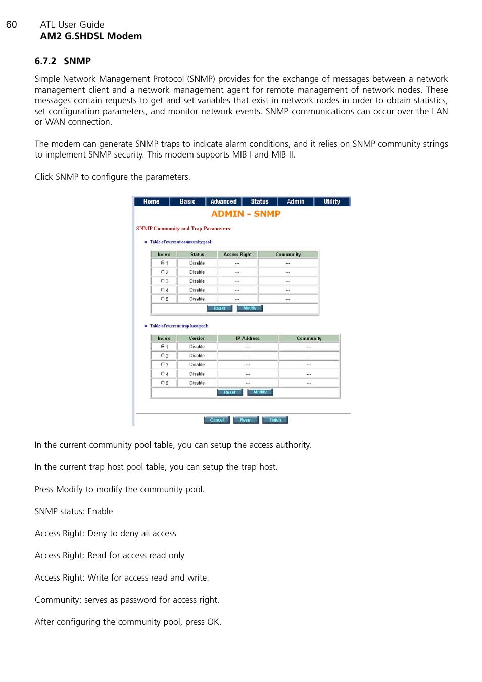 ATL Telecom AM2 User Manual | Page 60 / 110