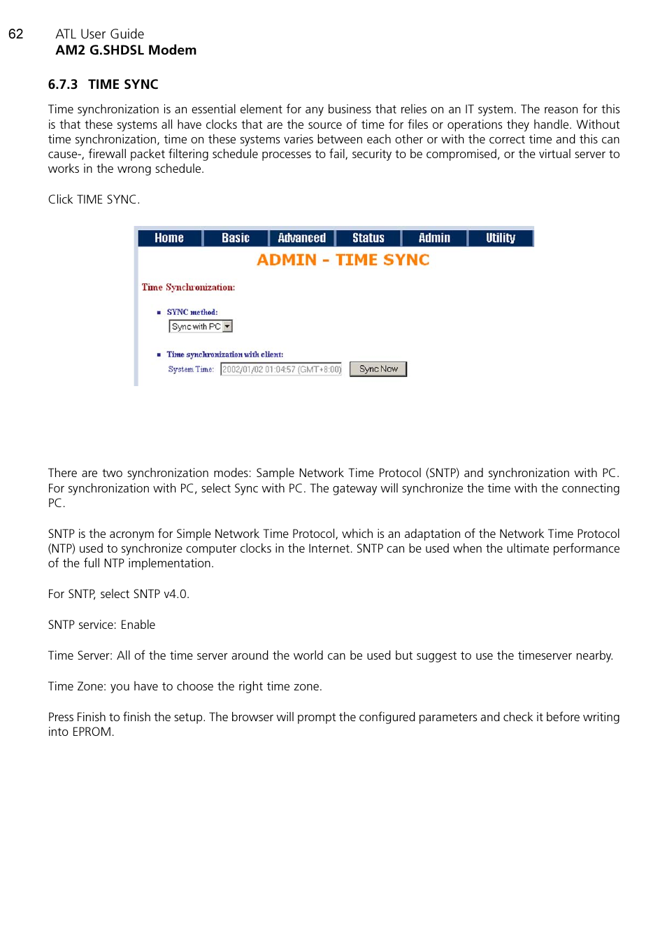 ATL Telecom AM2 User Manual | Page 62 / 110