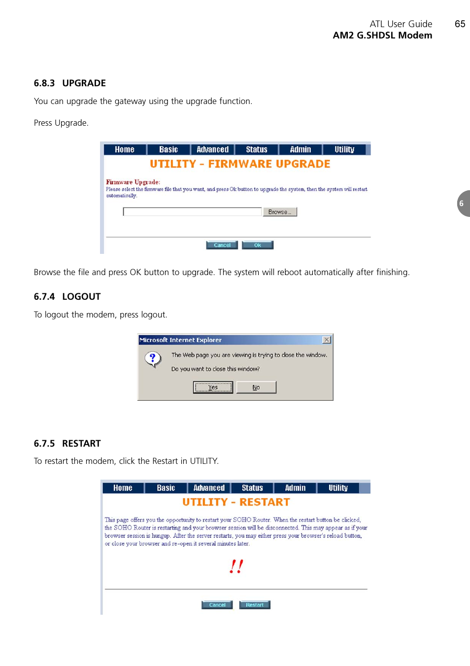 ATL Telecom AM2 User Manual | Page 65 / 110