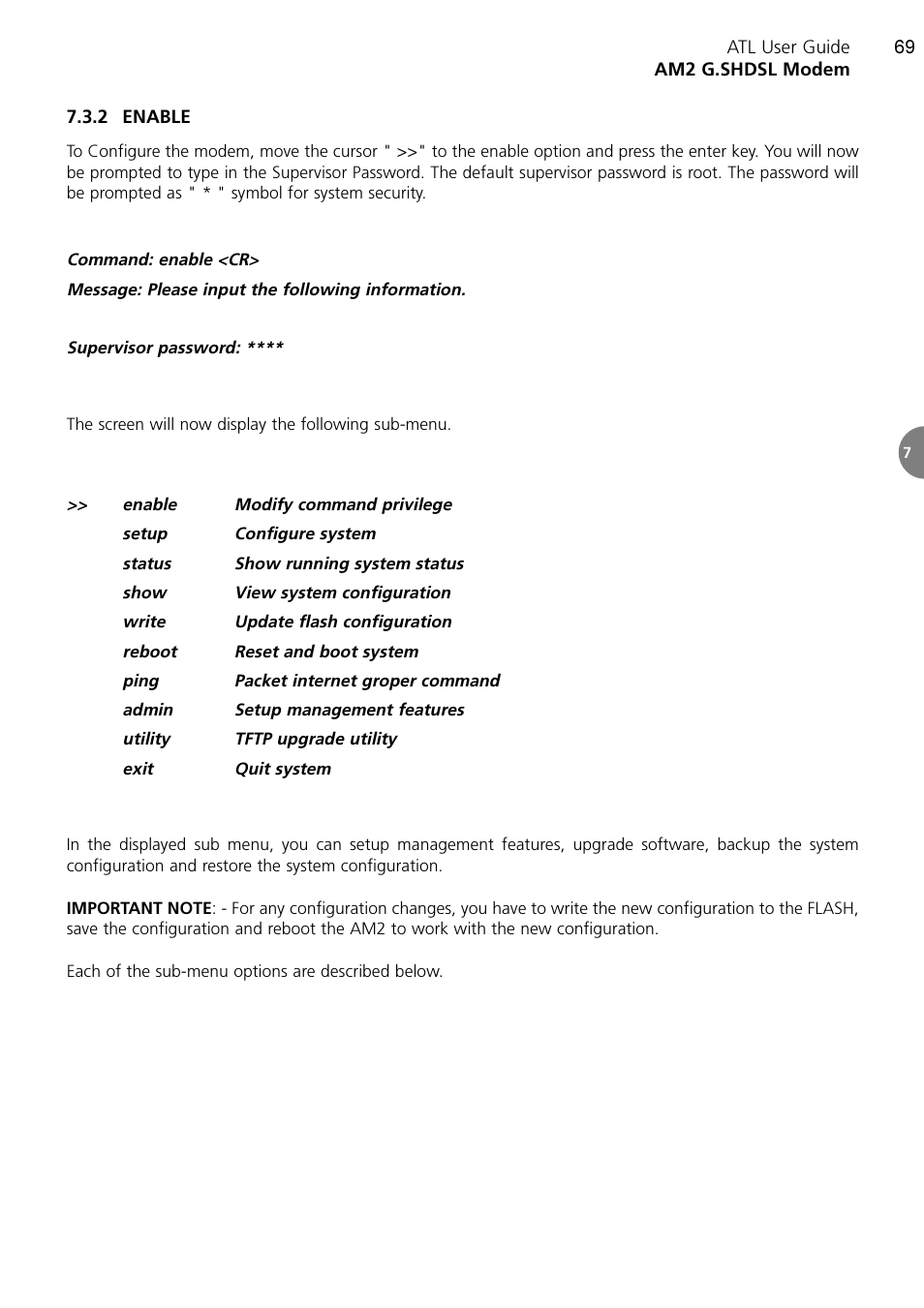 ATL Telecom AM2 User Manual | Page 69 / 110