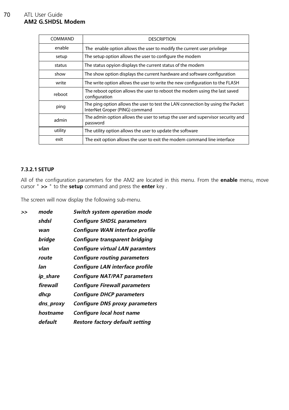 ATL Telecom AM2 User Manual | Page 70 / 110