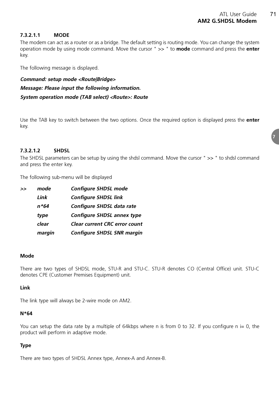 ATL Telecom AM2 User Manual | Page 71 / 110