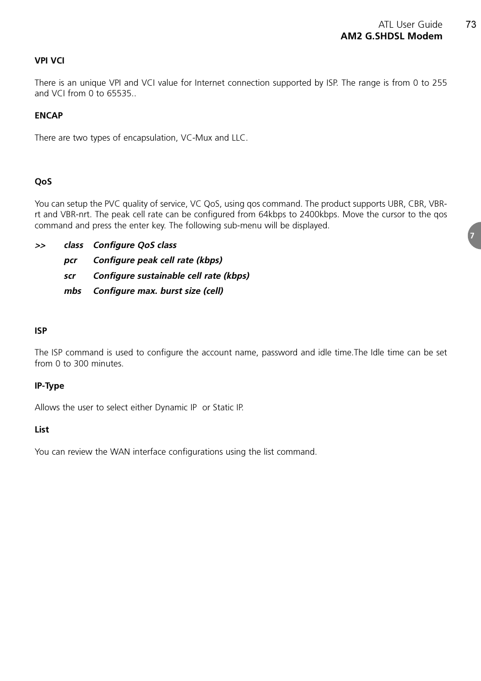 ATL Telecom AM2 User Manual | Page 73 / 110