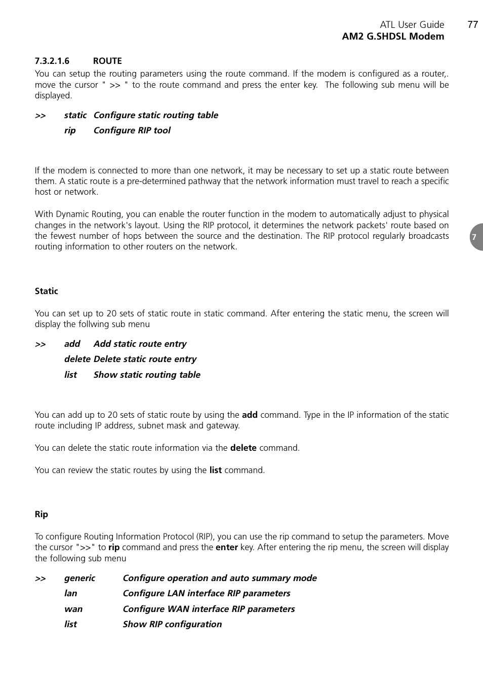 ATL Telecom AM2 User Manual | Page 77 / 110