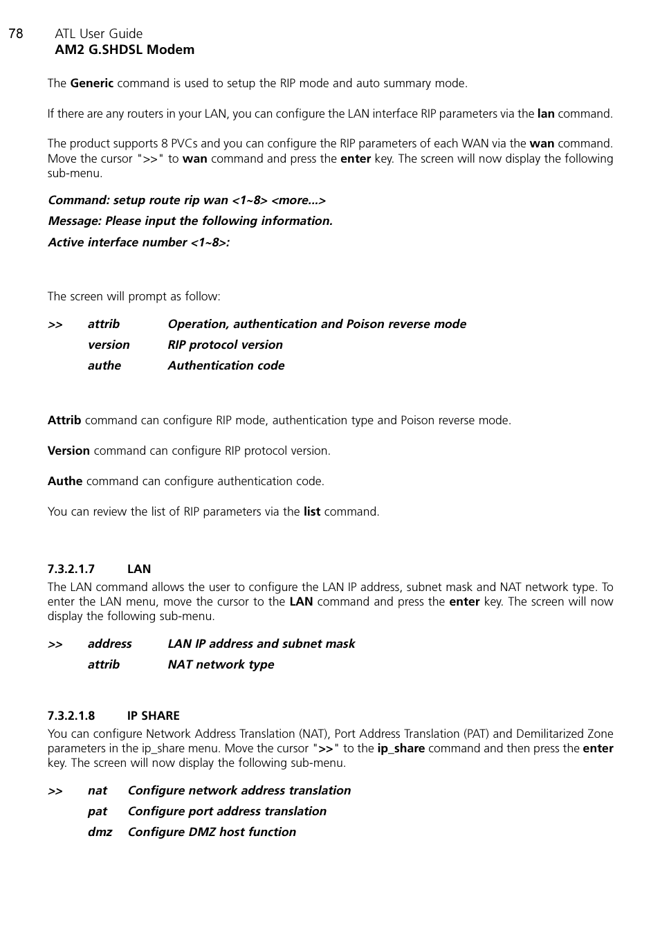 ATL Telecom AM2 User Manual | Page 78 / 110