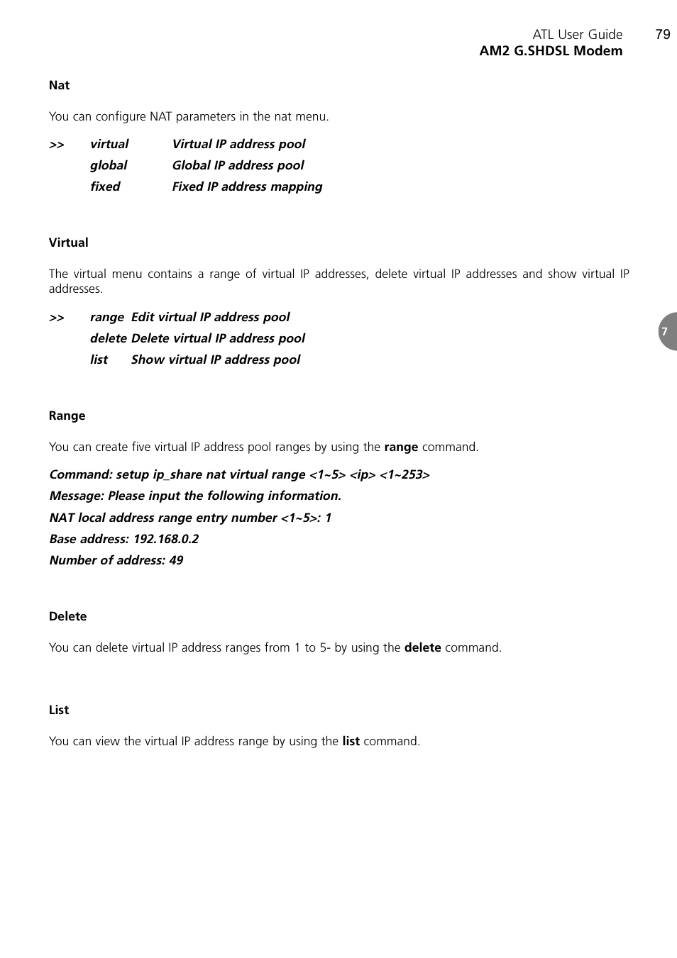 ATL Telecom AM2 User Manual | Page 79 / 110