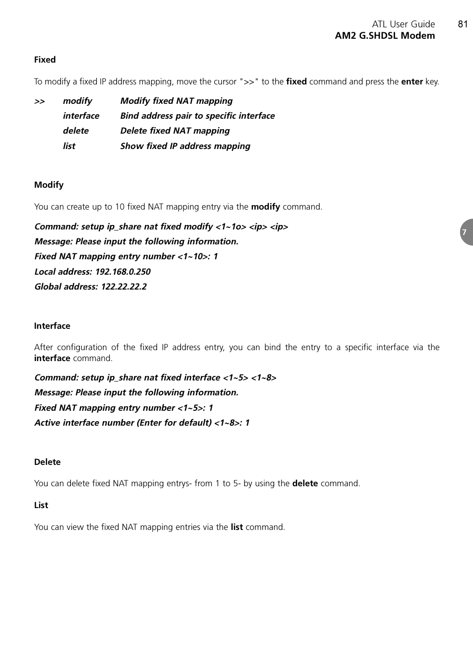 ATL Telecom AM2 User Manual | Page 81 / 110