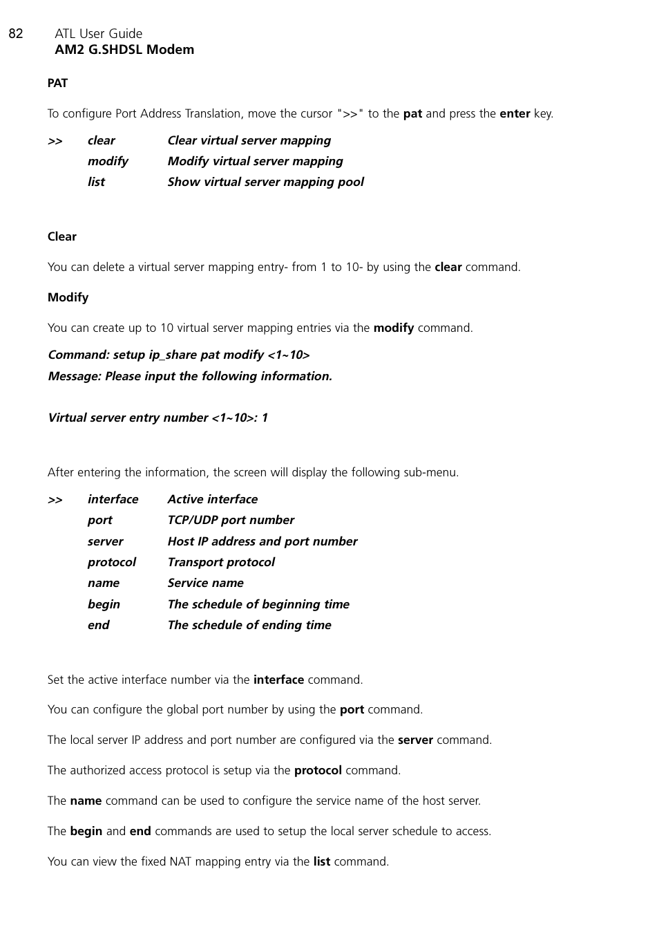 ATL Telecom AM2 User Manual | Page 82 / 110