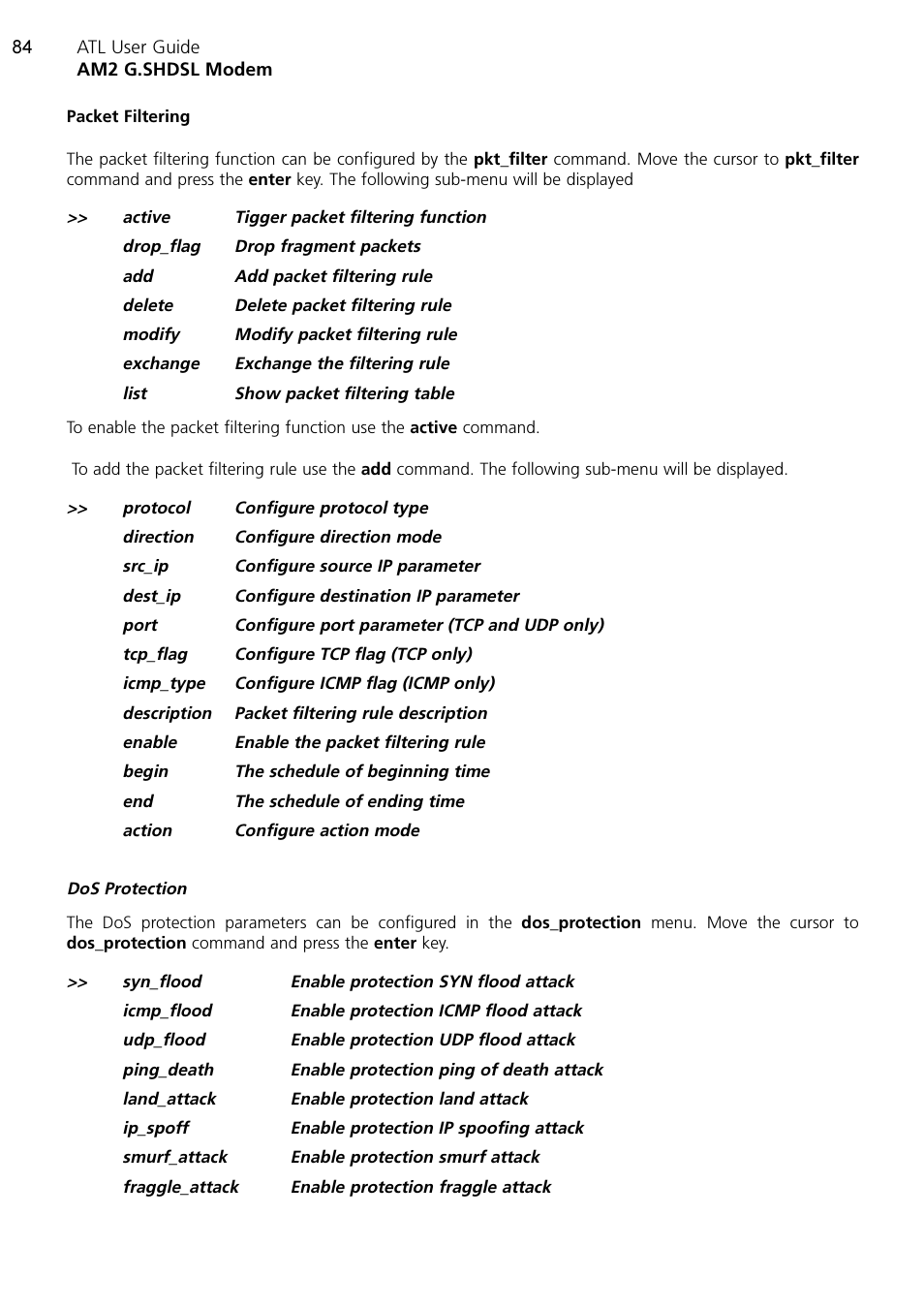 ATL Telecom AM2 User Manual | Page 84 / 110