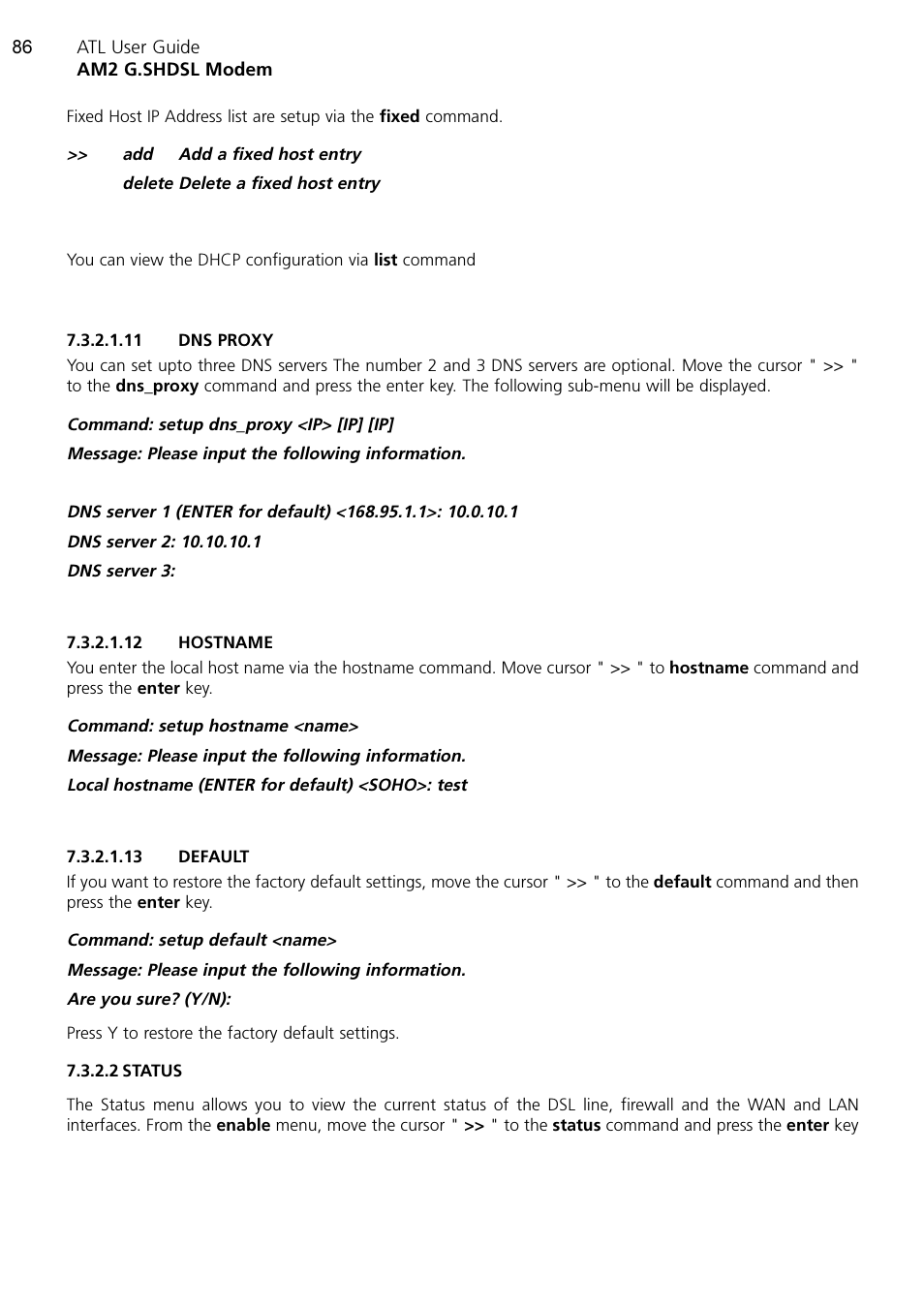 ATL Telecom AM2 User Manual | Page 86 / 110