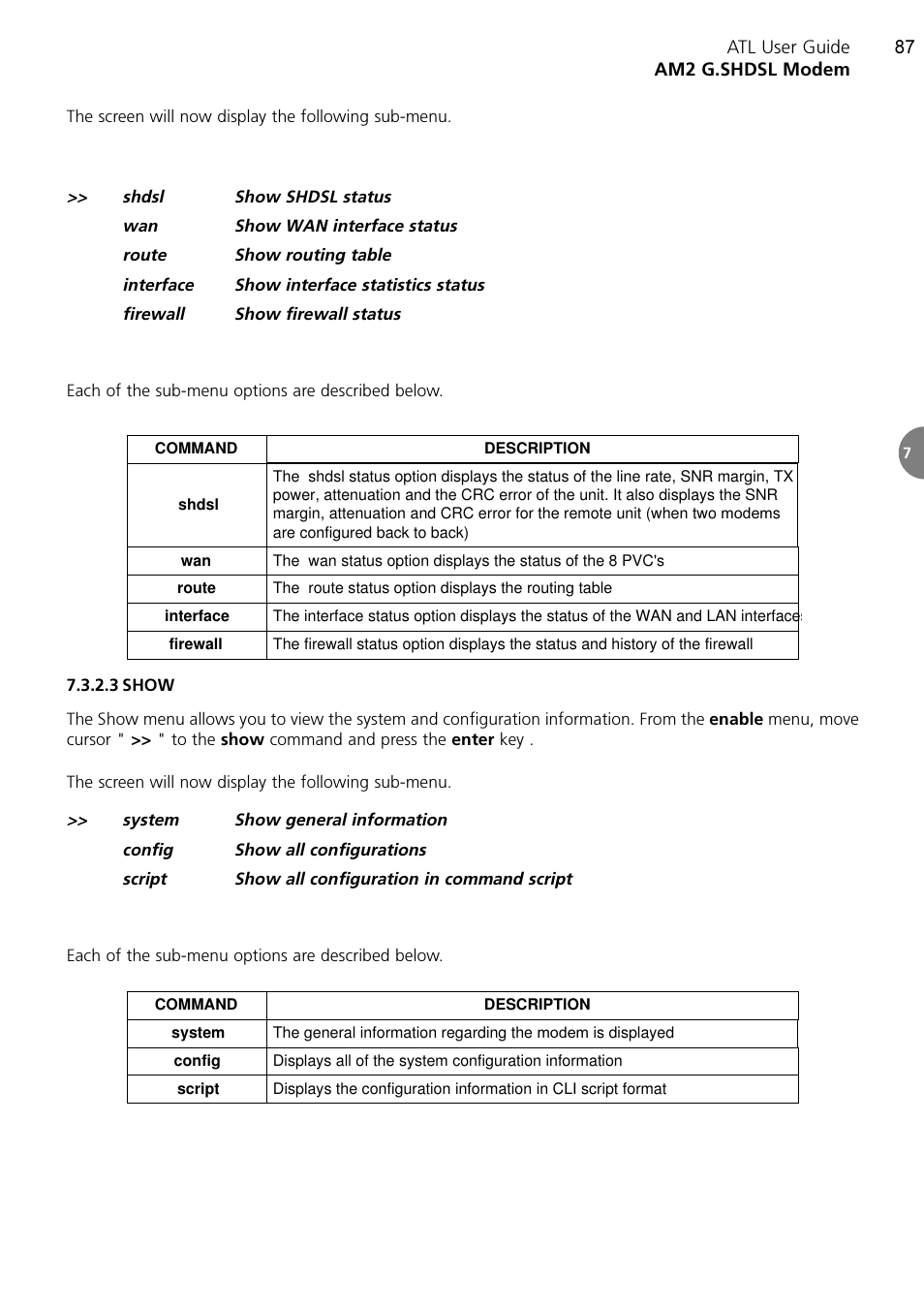 ATL Telecom AM2 User Manual | Page 87 / 110