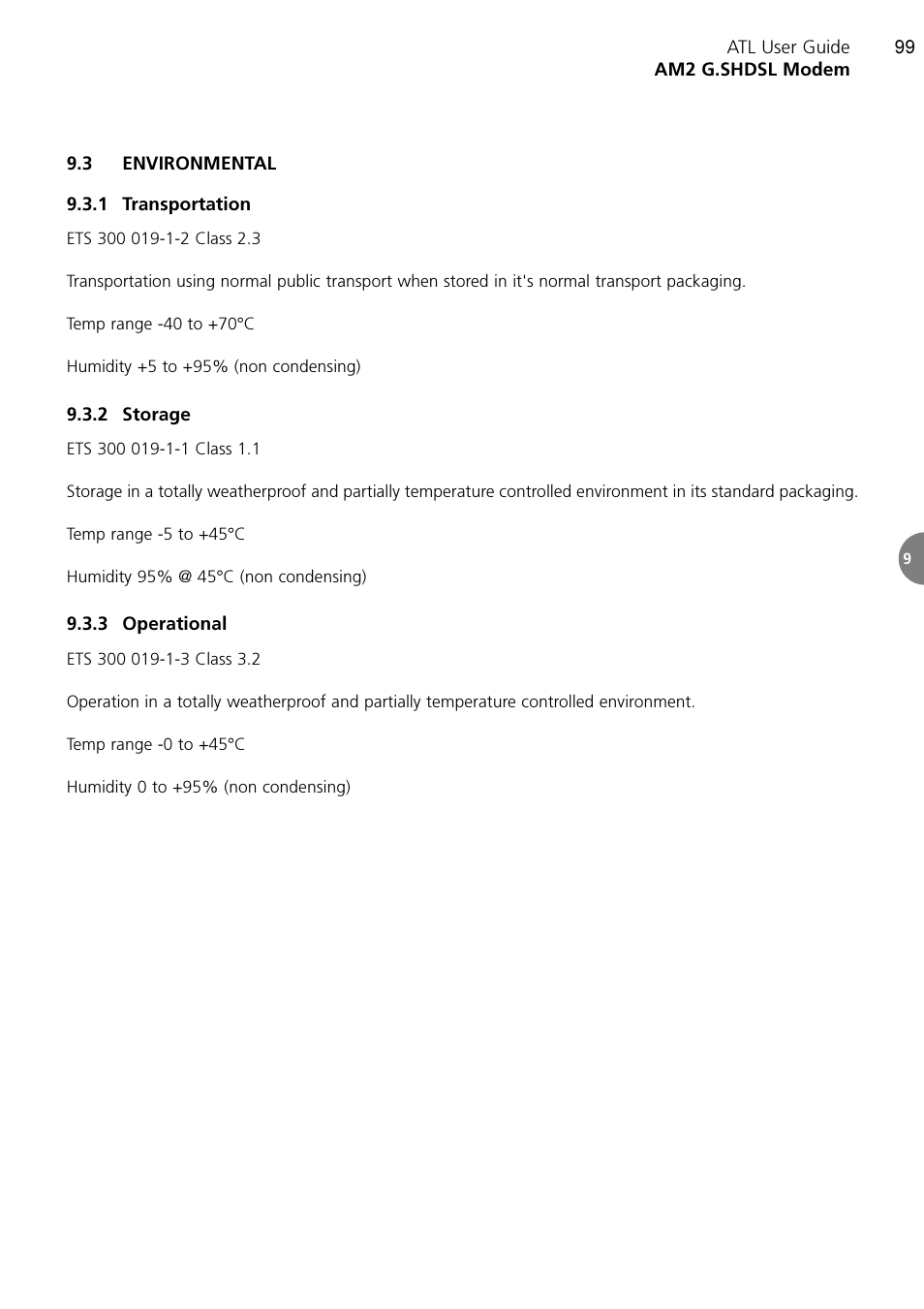 ATL Telecom AM2 User Manual | Page 99 / 110