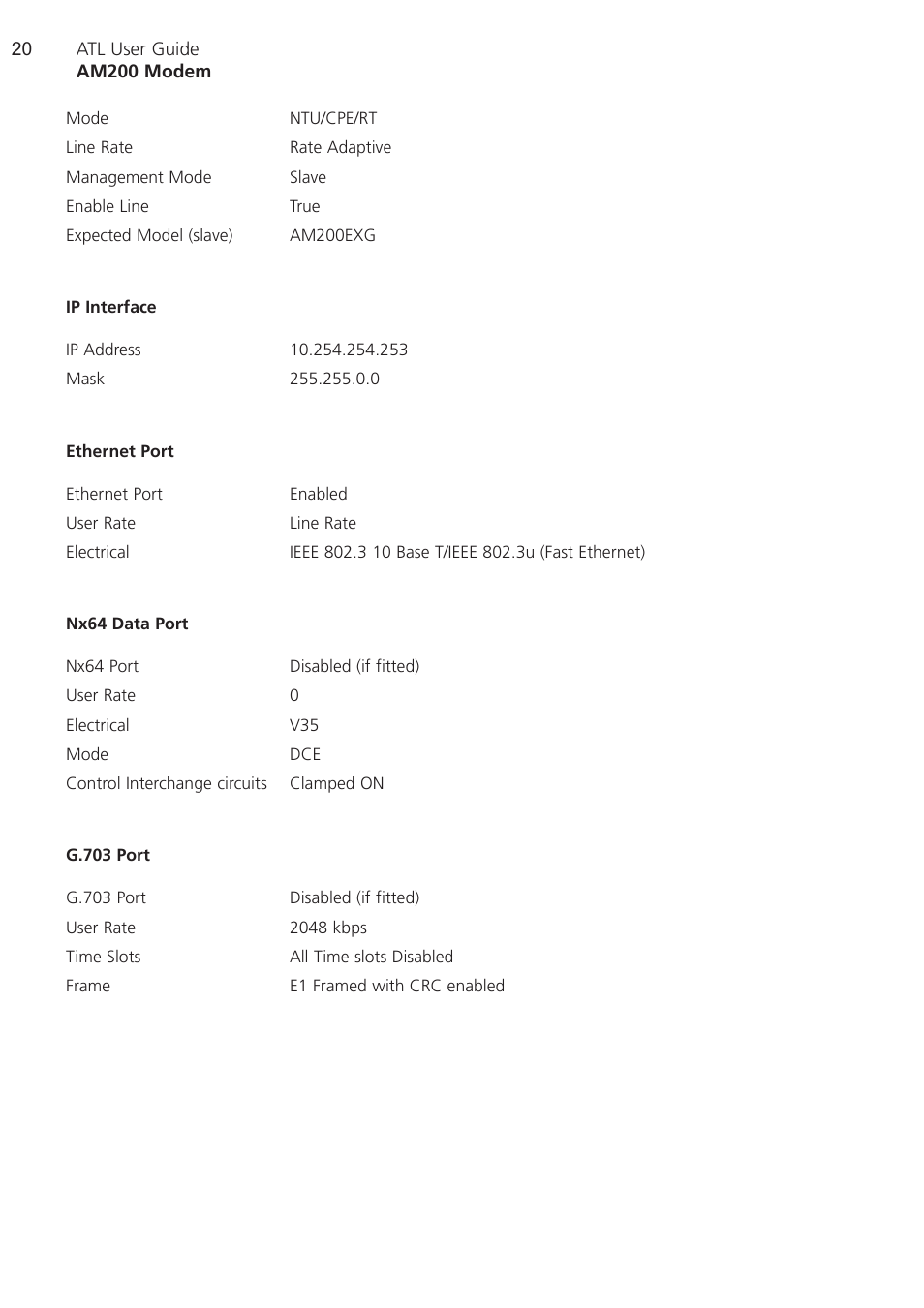ATL Telecom AM200 User Manual | Page 20 / 145