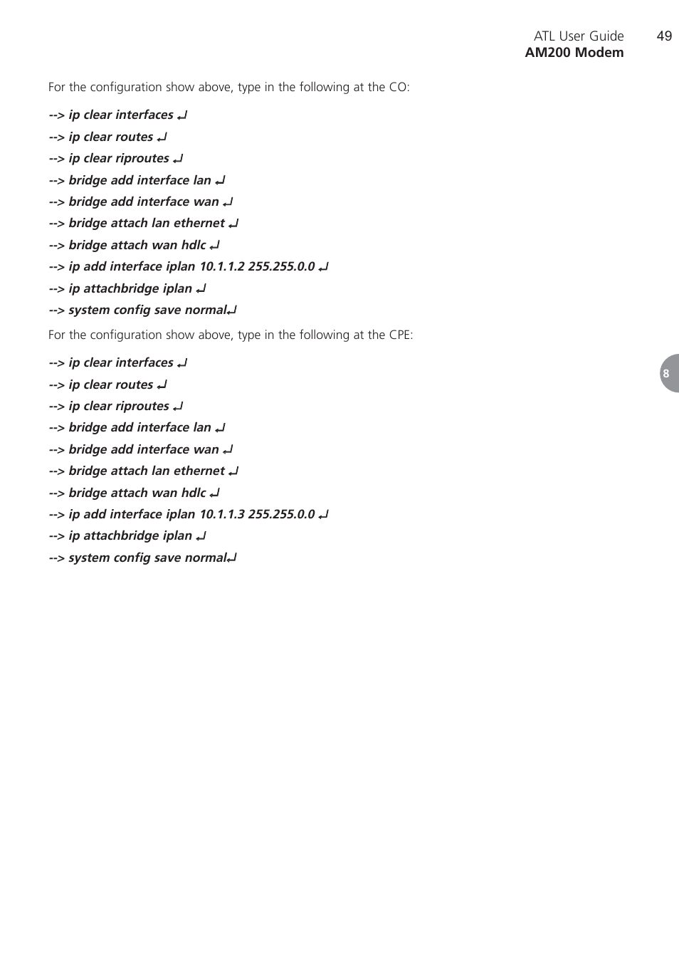 ATL Telecom AM200 User Manual | Page 49 / 145