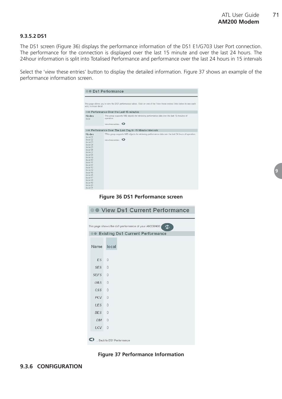 2 ds1, 6 configuration, Configuration | ATL Telecom AM200 User Manual | Page 71 / 145