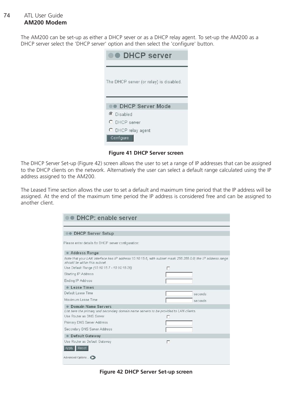 ATL Telecom AM200 User Manual | Page 74 / 145